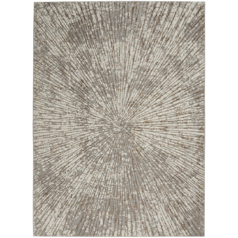 Tapis gris Karlie, Rectangle 5 pi 3 po x 7 pi 3 po