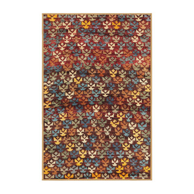 Tapis contemporain brun / beige / gris