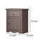 Table de chevet Stav, 1 tiroir et porte, 25 pouces, style planche, bois massif-100783548