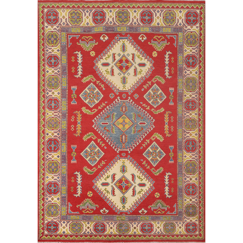 Tapis oriental géométrique Kazak 8