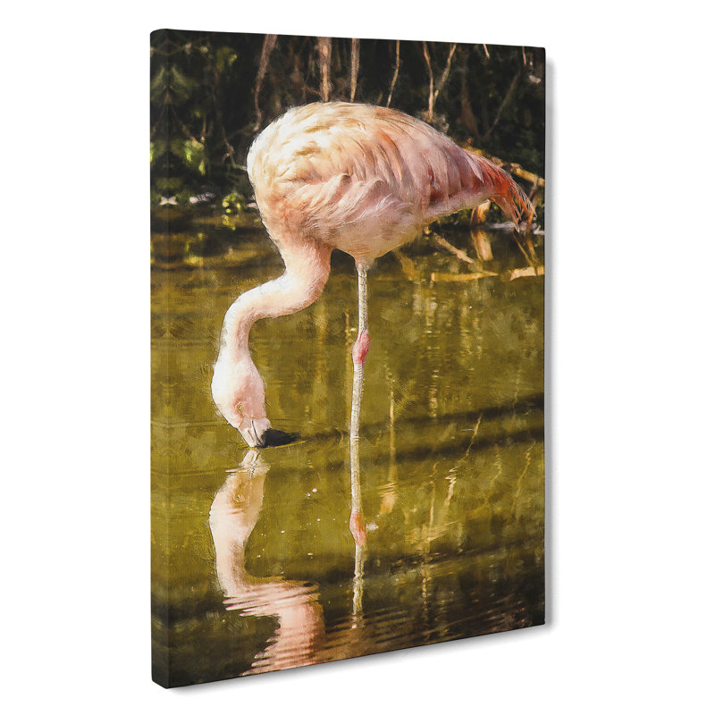Pink Flamingo Vol.2 - Wrapped Canvas, 50cm H x 35cm W x 3cm D