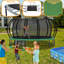 Trampoline d'extérieur 16 pi 16 po pour enfants et adultes antirouille-110438594