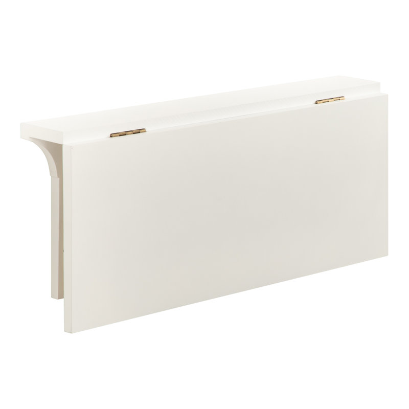 Bureau flottant Alexei, Blanc / Doré