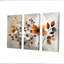 Fleurs de cerisier orange gris botanique VI - ensemble de reproductions d'art mural cerisier en fleurs-107213091-107213096