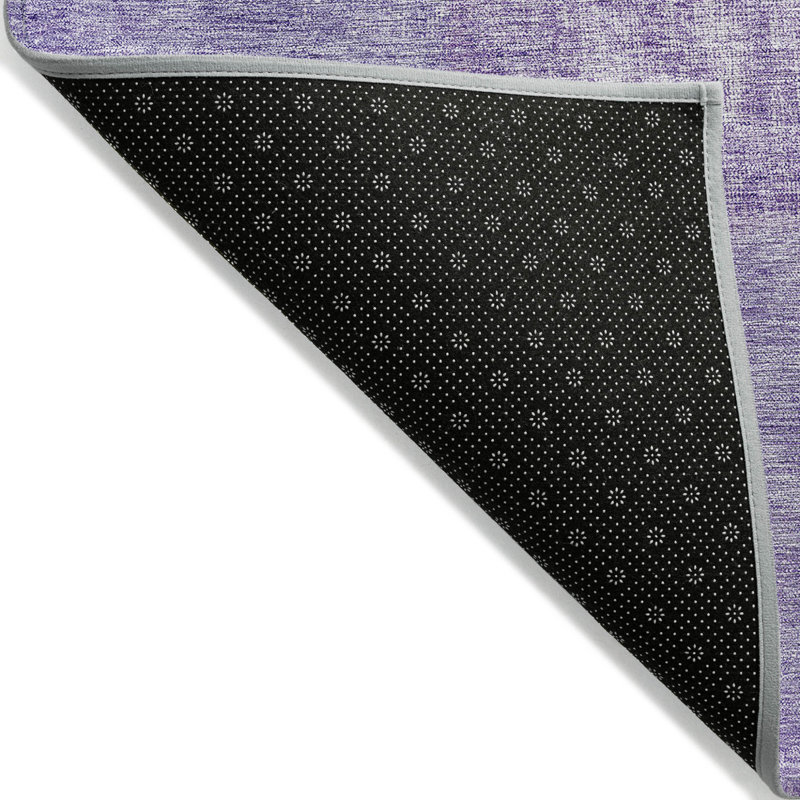 Tapis d'intérieur lavable mauve et lilas 3 pi x 5 pi lavande