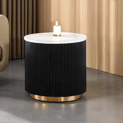Table de bout ronde de style contemporain 1 pièce