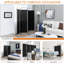 Foulger 221cm W x 188cm H 4 - Panel Folding Room Divider-1812460081