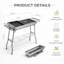 SmashingDealDirect 35cm W Portable Charcoal Grill