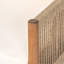 Méridienne d'extérieur moderne avec structure en bois massif et coussins en polyester confortables, parfaits pour la terrasse, le jardin ou le balcon-2039001062