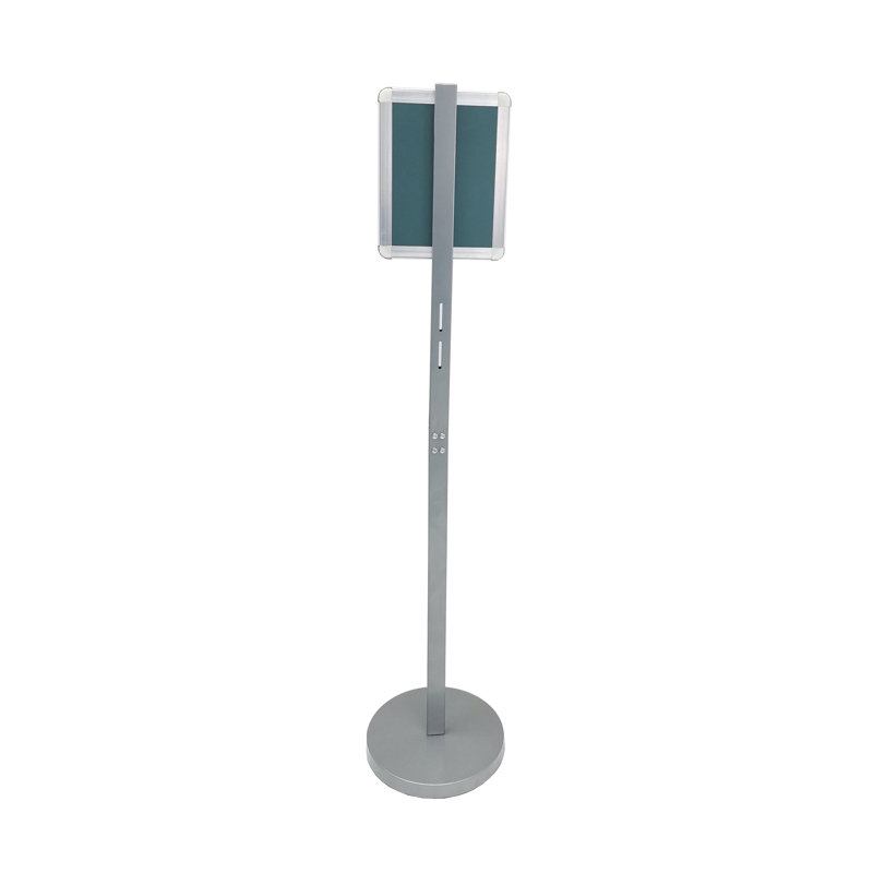 Fixturedisplays® Floor Standing Signage Frame 8.5X11" Graphics With Mounting Holes For Sanitizer Holder Or Literature Holder 10049