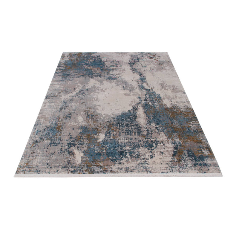 Saoirse Kennedy D Machine Woven Grey/Beige Rug, Rectangle 80 x 150cm