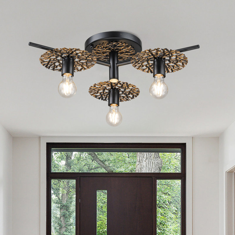 Plafonnier semi-encastré 3 lumières Evelyn