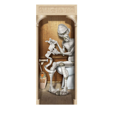 Murale porte-toilettes momie