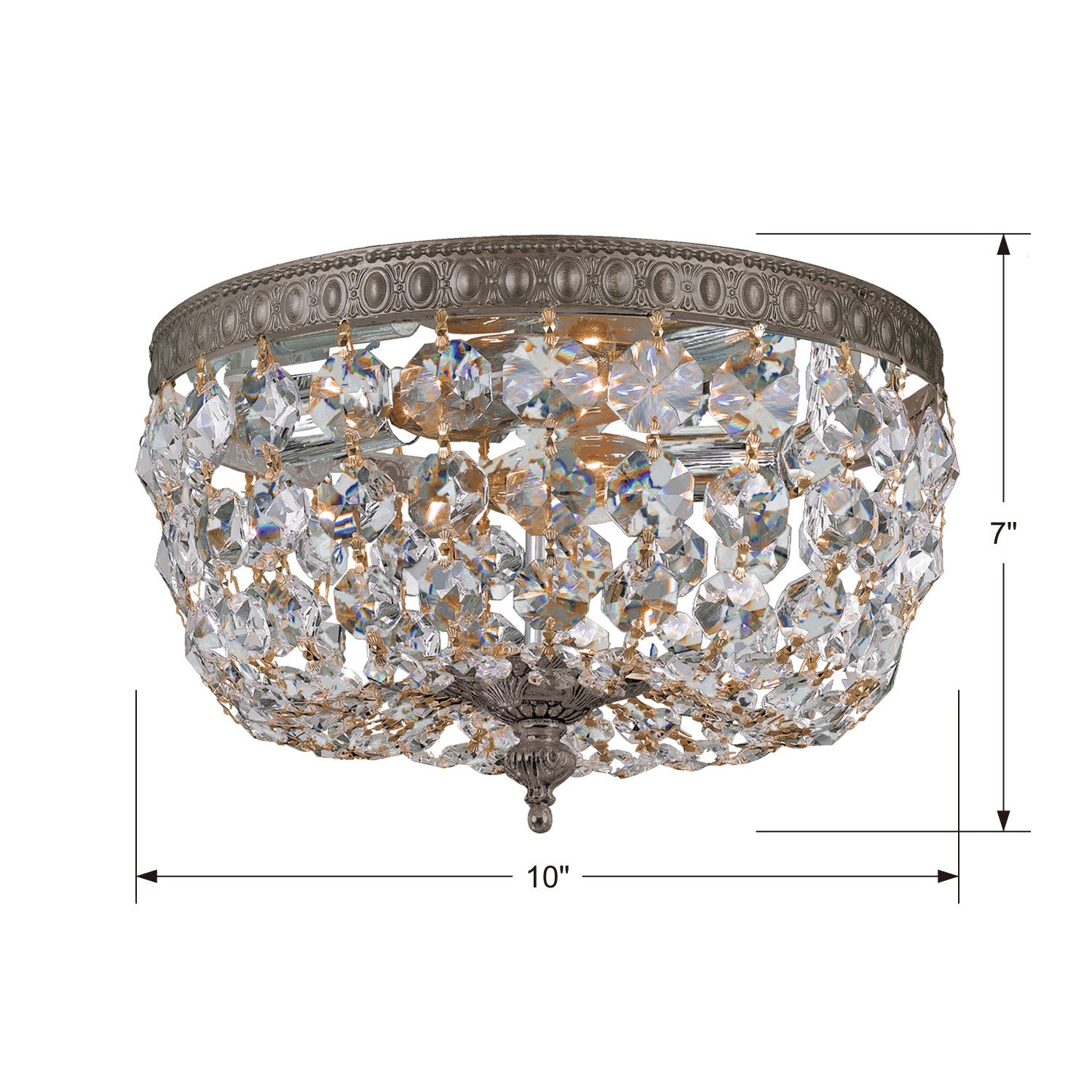 2-Light Flush Mount