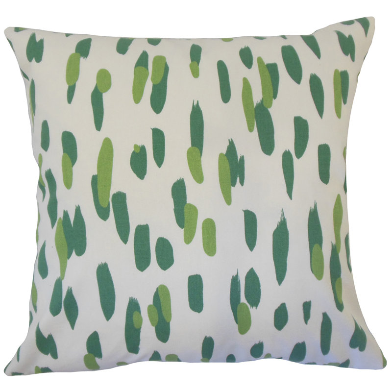 Coussin décoratif 100% coton Velica, 20 po x 20 po, Rhubarbe