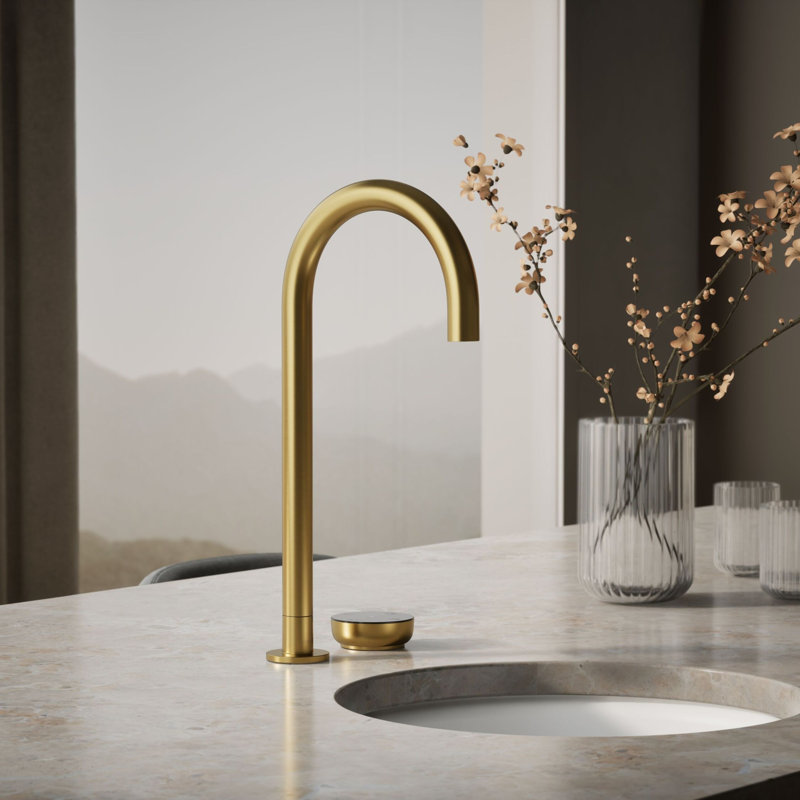 Aquifer4-In-1 Tall Arc Beverage Faucet, Brushed Brass
