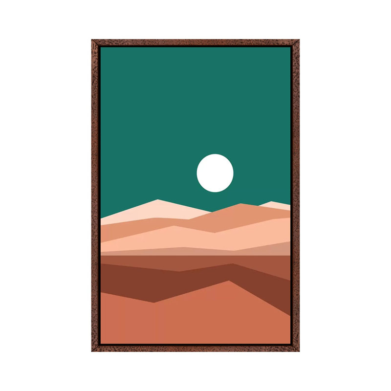 Canyon IB - Print on Canvas, Classic Brown Wood Framed, 101.6 cm H x 66.04 cm W
