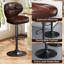 Ensemble de 2 tabourets de bar pivotants réglables avec dossier et repose-pieds, chaises de bar rembourrées à hauteur de comptoir pour îlot de cuisine, blanc-770559798-770559803