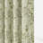 TWOPAGES Unlined Floral Curtain Printed Faux Linen Pinch Pleat Curtain-118032926-118032933