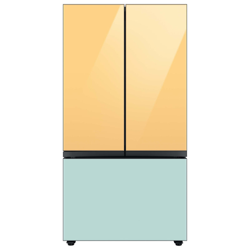 Samsung 24 cu. ft. Smart Bespoke 3-Door French-Door Refrigerator with Customizable Panel Colors and AutoFill Water Pitcher in Custom Panel-Ready