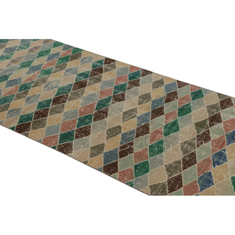 Vintage One-of-a-Kind 3'2X9'5 Hand Knotted Area Rug