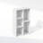 Ebern Designs Reed Reversible Open Shelf Multipurpose Bookcase, Storage Organizer, White-1404410363