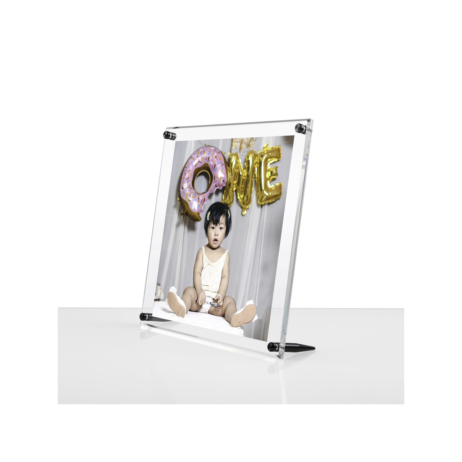 Cateno Tabletop Single Picture Frame, Graphite