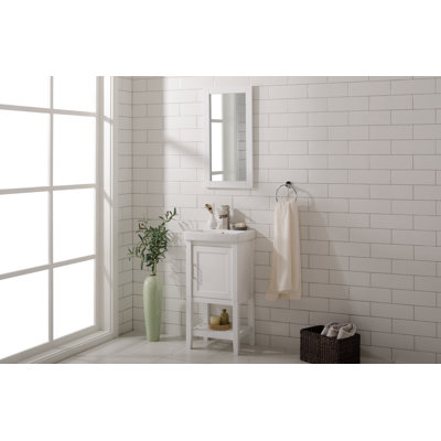 Grosso 17.5'' Single Bathroom Vanity with Ceramic Top