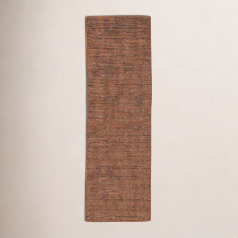 Guthrie Novi Hand-Loomed Wool Solid Area Rug, Clay, Runner 2'6" x 8'