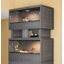 3-Piece Stackable Reptile Terrarium Bundle with 2 Front-Opening Habitats and Connector, Large, Grey-969837516-1000795030