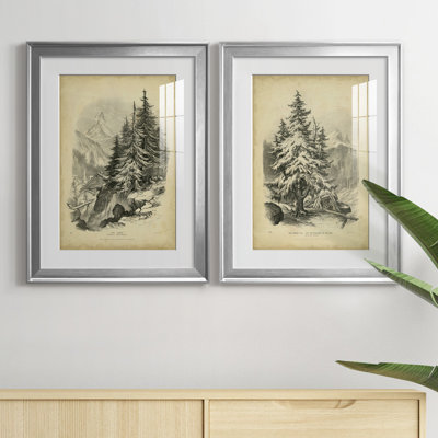 " The Larch " 2 - Pieces Painting Print