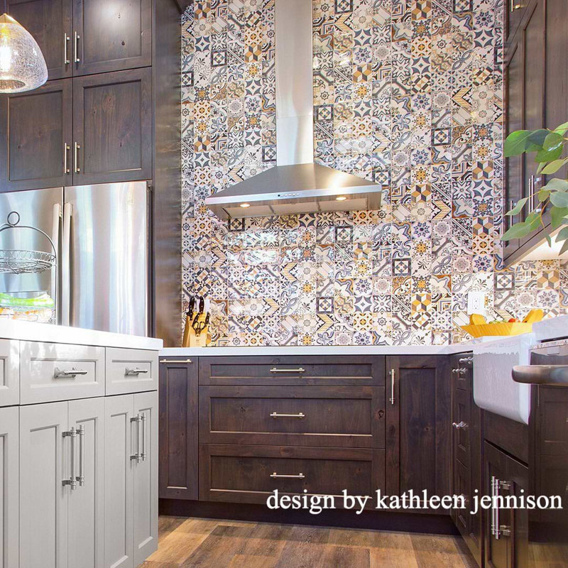 Santa Monica 4X12 Ceramic Wall Tile, Warm Deco
