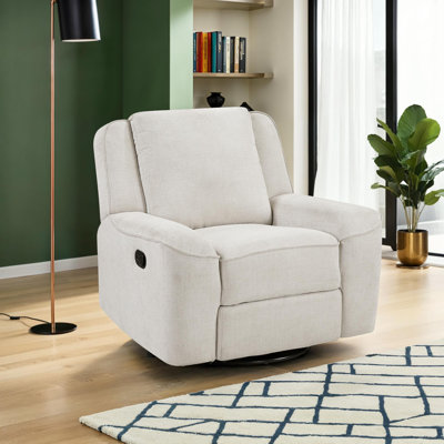  Fauteuil inclinable en chenille moderne et contemporain de 40 po Lashanda