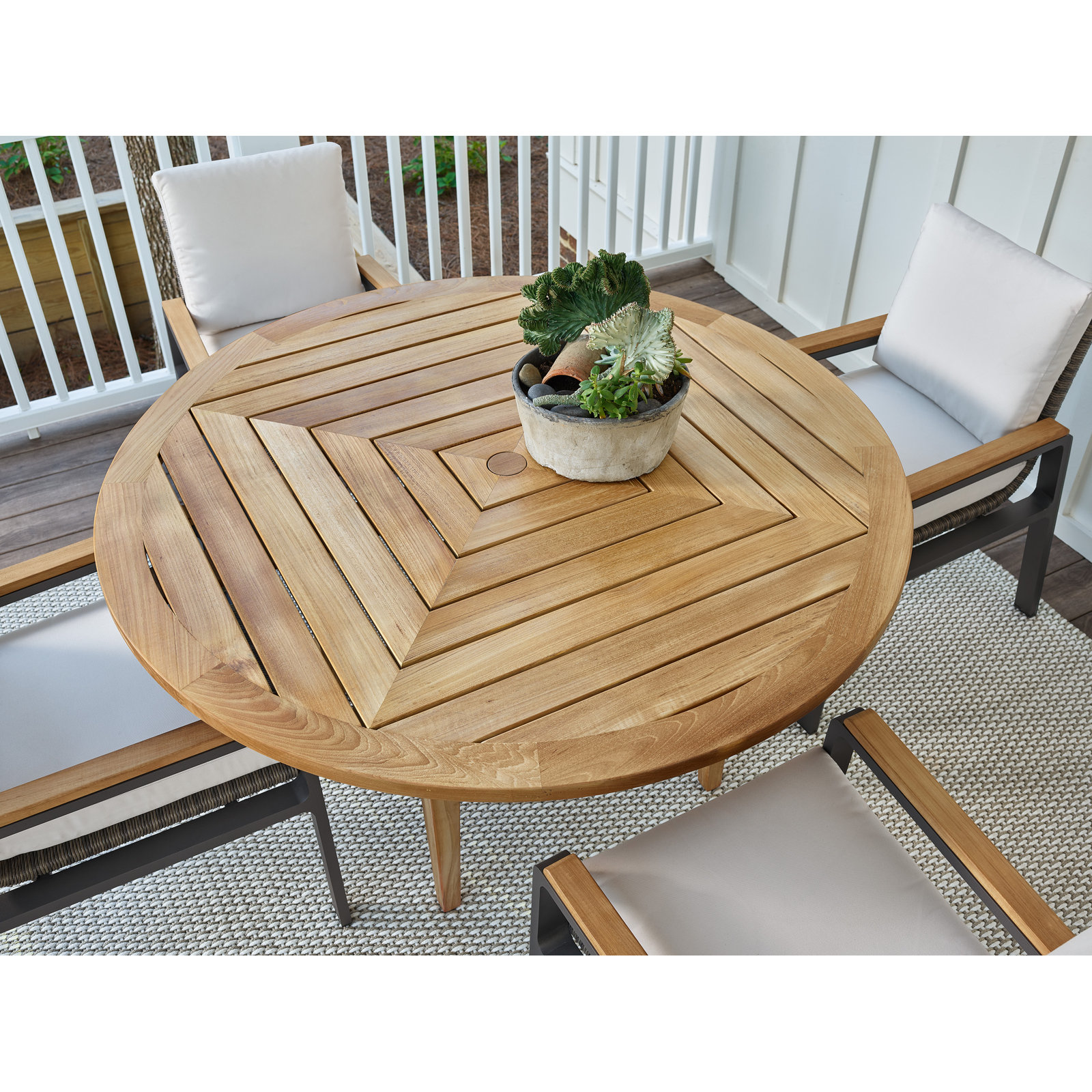 Coretta Teak Dining Table, 54"