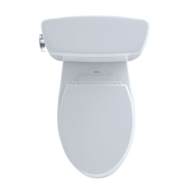 Drake® 1.28 GPF (Water Efficient) Elongated Two-Piece Toilet (Seat Not Included), Left-Hand, Cotton, Dual