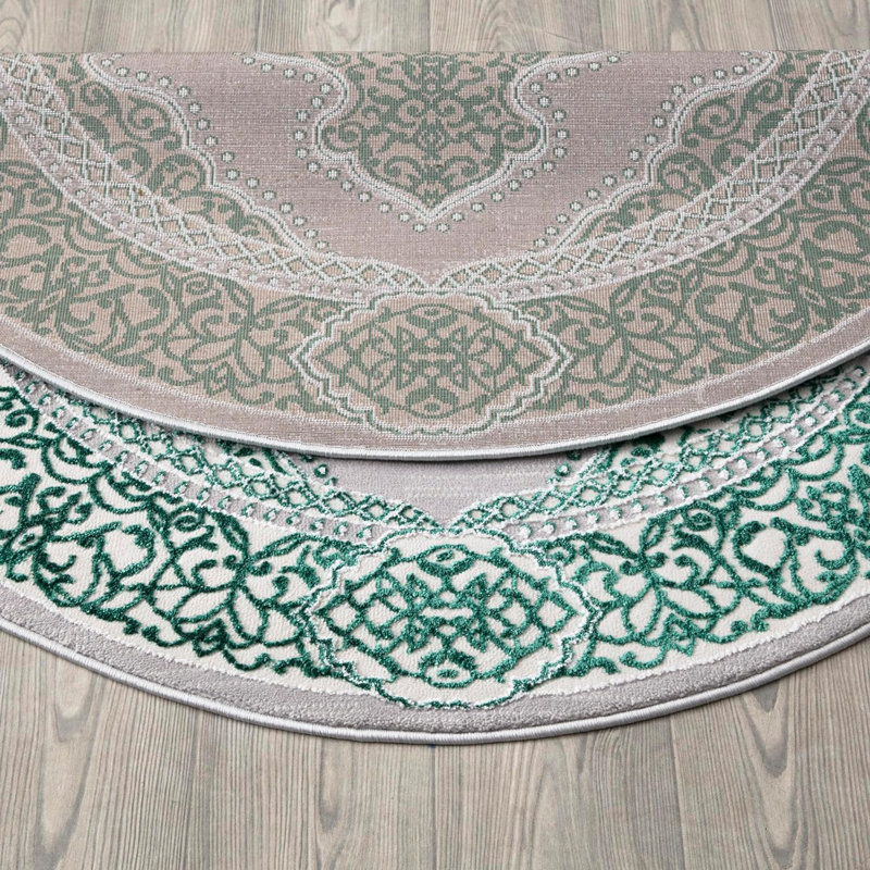 Carenda Floral Area Rug, Round 120cm