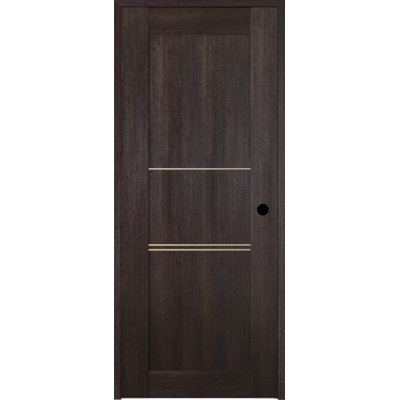 Porte standard en bois manufacturé et en métal Avon 07 3H Gold