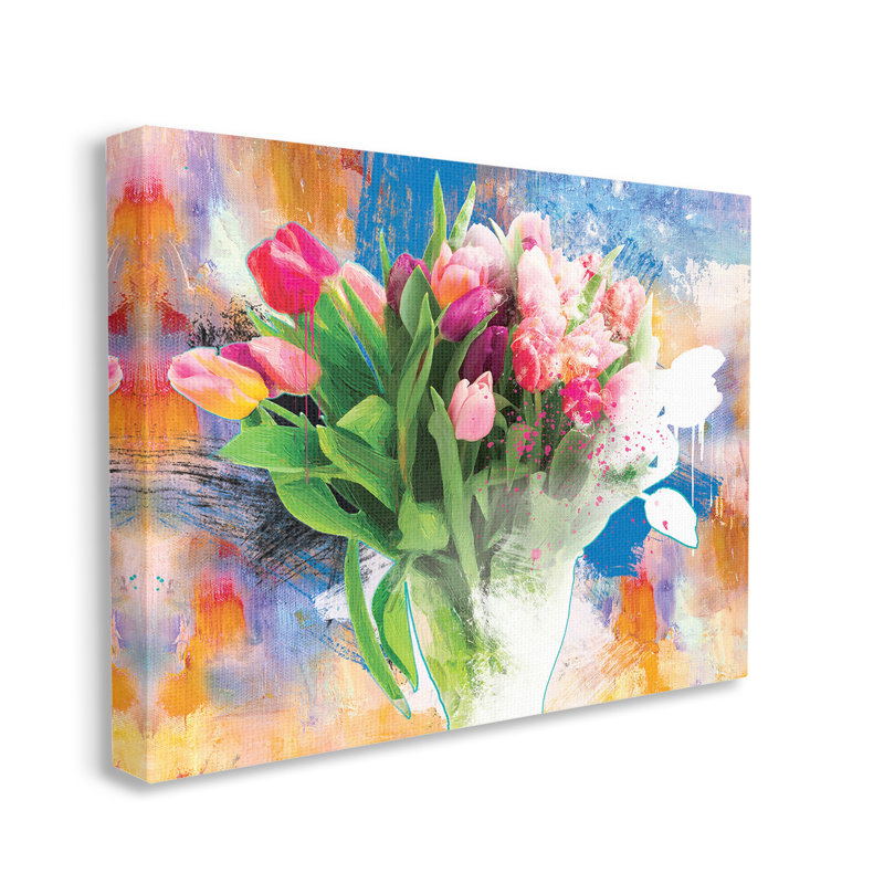 "Urban Spring Bouquet" par Porter Hastings, H 16 po x l 20 po x P 1,5 po