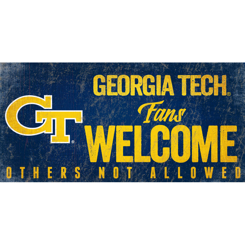NCAA Fans Welcome Sign, décoration murale, Georgia Institute of Technology