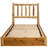 Fireside Lodge Cedar Log Traditional Platform Bed - Double - Weathered-831104293-831104292