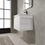Lavabo de salle de bain 24 po - Armoire de style américain moderne en bois d'ingénierie blanc-1563096416