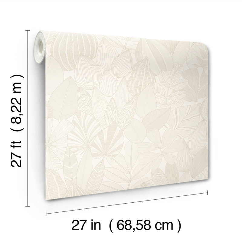 Mathias Green Botanical Wallpaper, White
