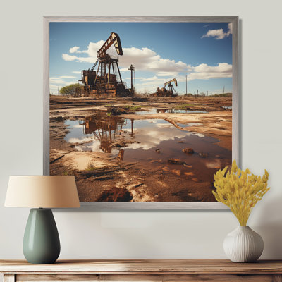Texas Oil Field Photography - Texas Framed Wall Art