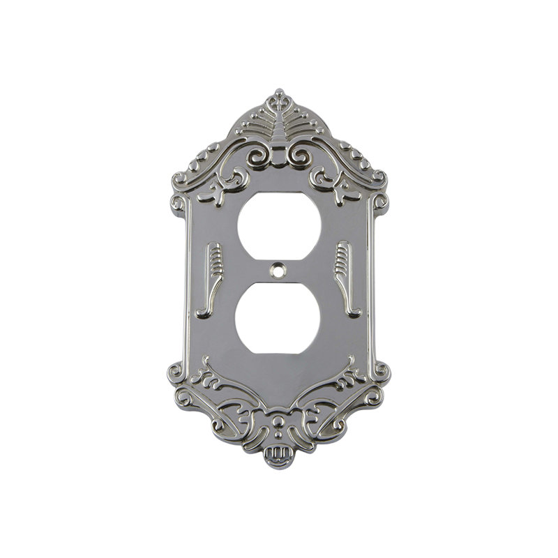 Plaque murale Victorian 1-Gang, Chrome brillant