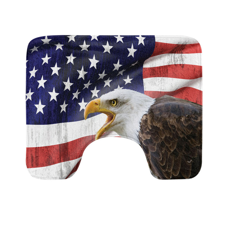 Multicolore tapis de salle de bain en U American Flag