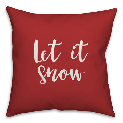  Coussin Let it Snow