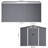 8 X 12 Ft Outdoor Shed - Steel Construction With Protection Sloped Roof To Accumulation Backyard, Lawn Grey Metal Storage Unit Weather & Spacious Sliding Doors Ventilation Store Tools Backyard-121676507
