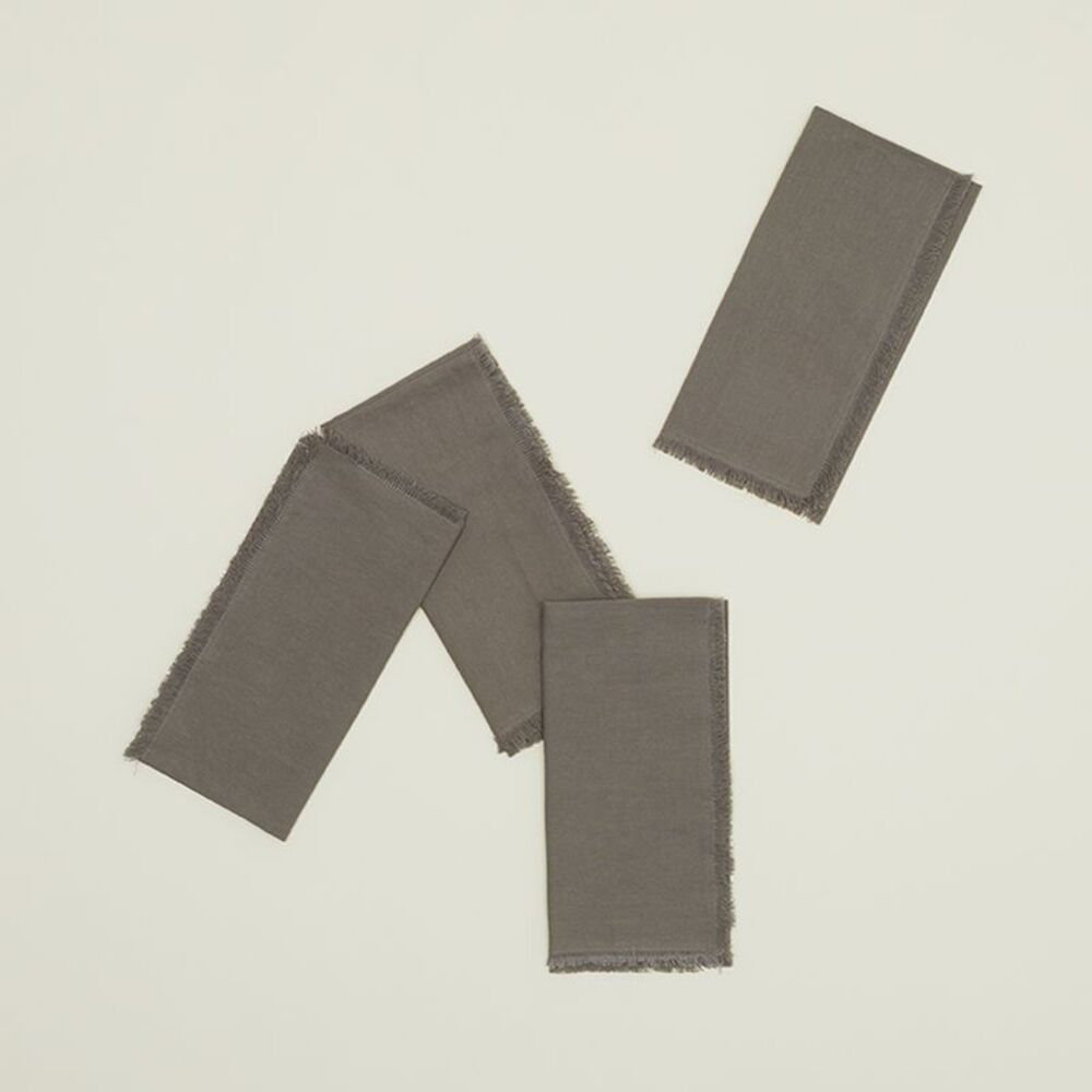 Shanice Reversible Napkin, Dark Gray