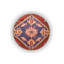 Tapis décoratif rouge à motif traditionnel rétro à motif rouge-1269989588