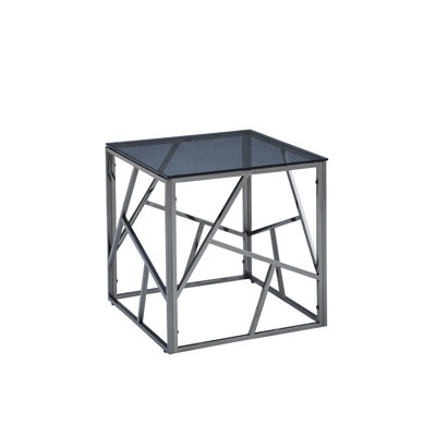 Azor Glass Top Frame End Table